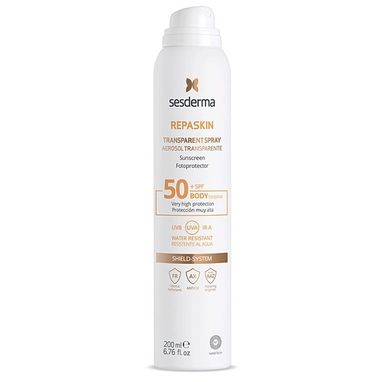 Spray transparent pentru toate tipurile de piele fotoprotector Repaskin, SPF 50, 200 ml, Sesderma