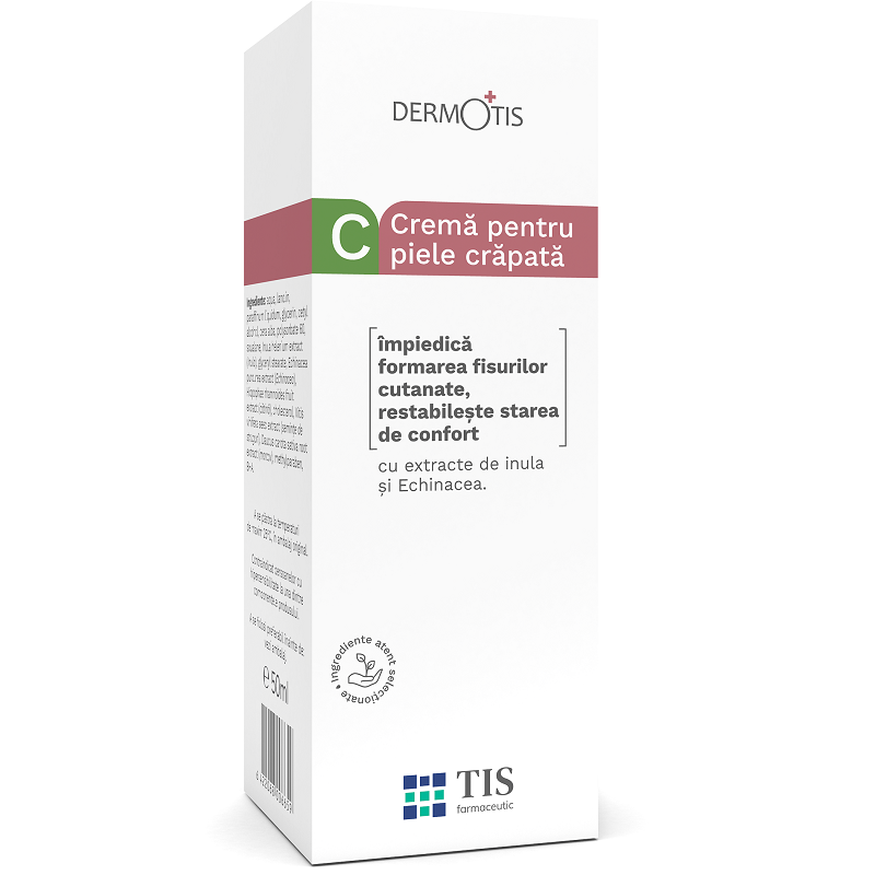 Crema pentru piele crapata DermoTis, 40 ml, Tis Farmaceutic
