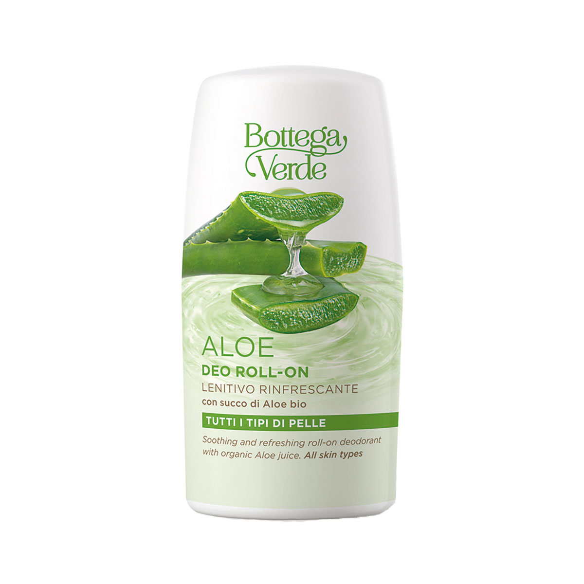 Deodorant roll-on cu extract de suc de aloe vera bio, 50 ml, Bottega Verde