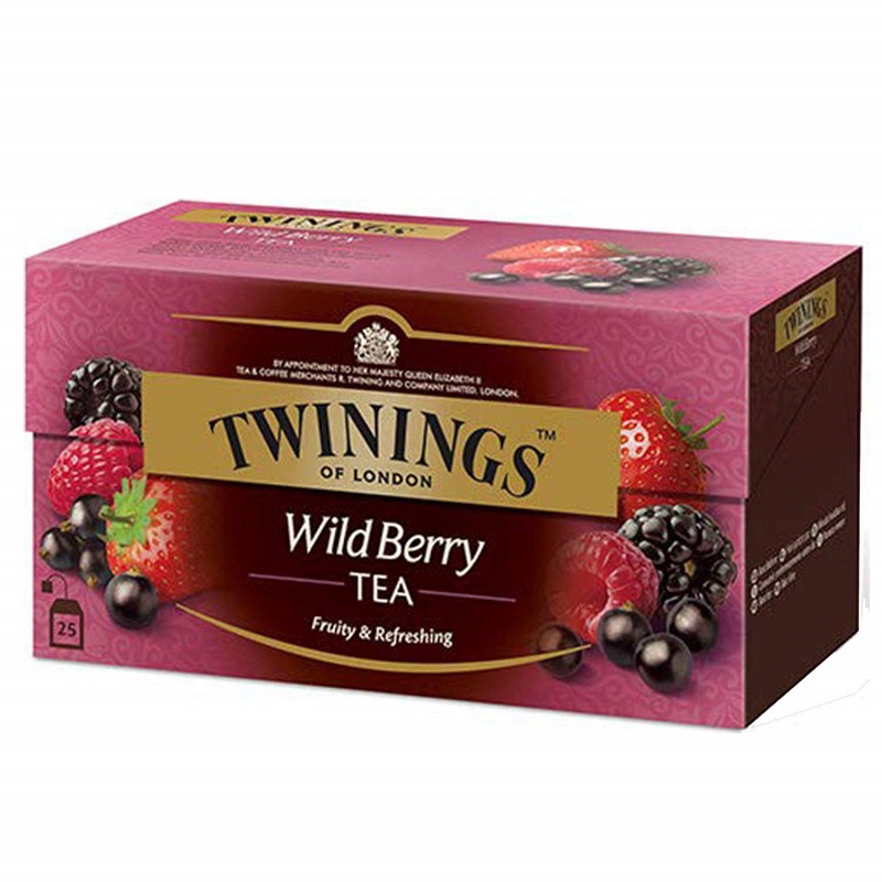 Ceai negru cu aroma de fructe de padure, 25 plicuri x 2 g, Twinings