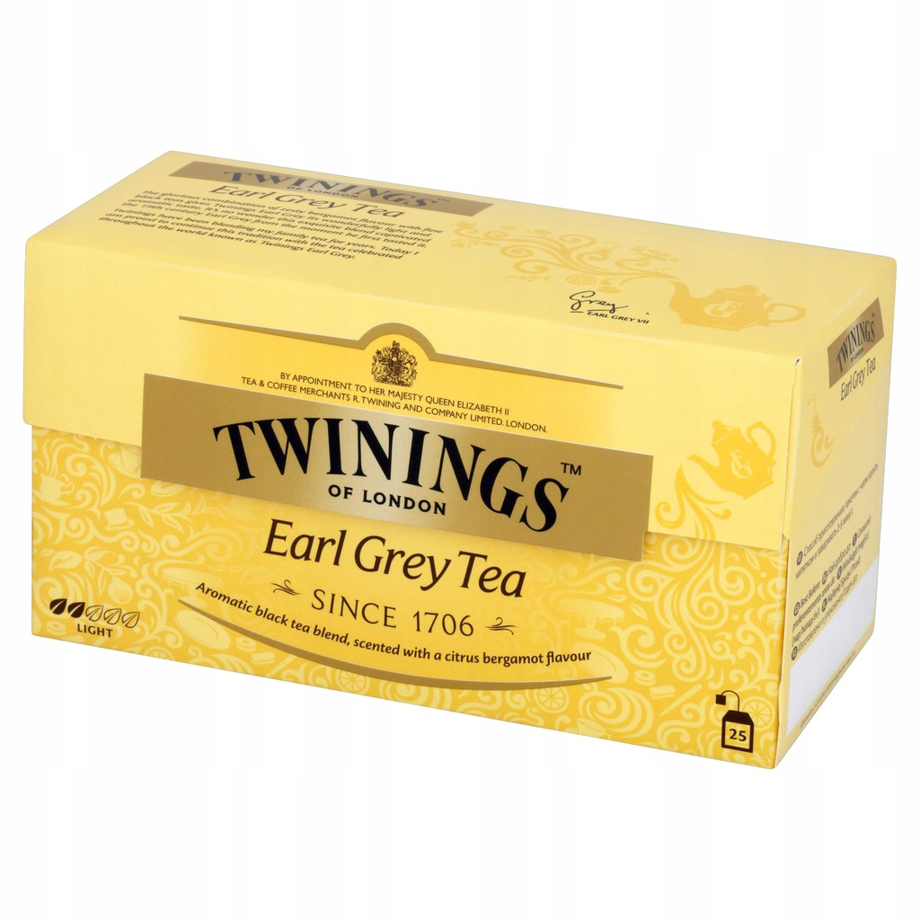 Ceai negru Earl Grey, 25 plicuri x 2 g, Twinings