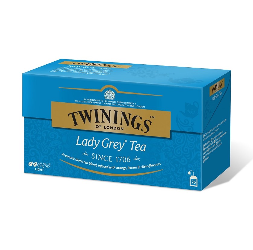 Ceai negru Lady Grey, 25 plicuri x 2 g, Twinings