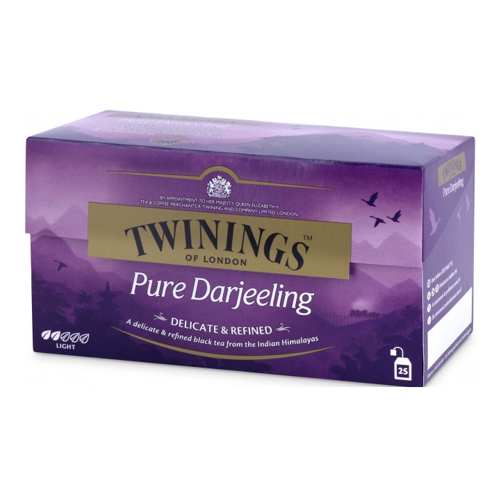 Ceai negru Darjeeling, 25 plicuri x 2 g, Twinings