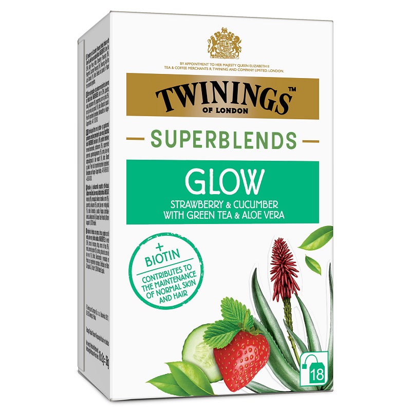 Ceai din plante Superblends Glow, 18 plicuri, Twinings