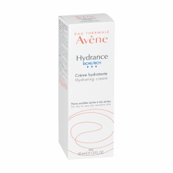 Crema hidratanta pentru ten uscat si foarte uscat Hydrance Riche, 40 ml, Avene