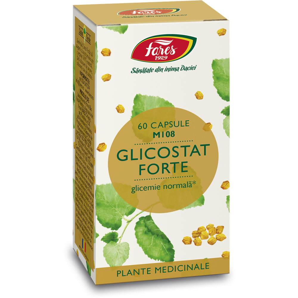 Glicostat Forte M108, 60 capsule, Fares