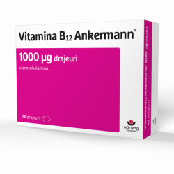 Vitamina B12 Ankermann, 1000 μg, 50 drajeuri, Worwag Pharma