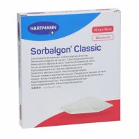 Pansament Sorbalgon Classic, 10 cm x 10 cm, 10 bucati, Hartmann