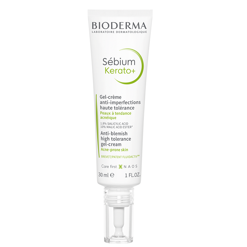 Gel crema anti-imperfectiuni Sebium Kerato+, 30 ml, Bioderm : Farmacia Tei online
