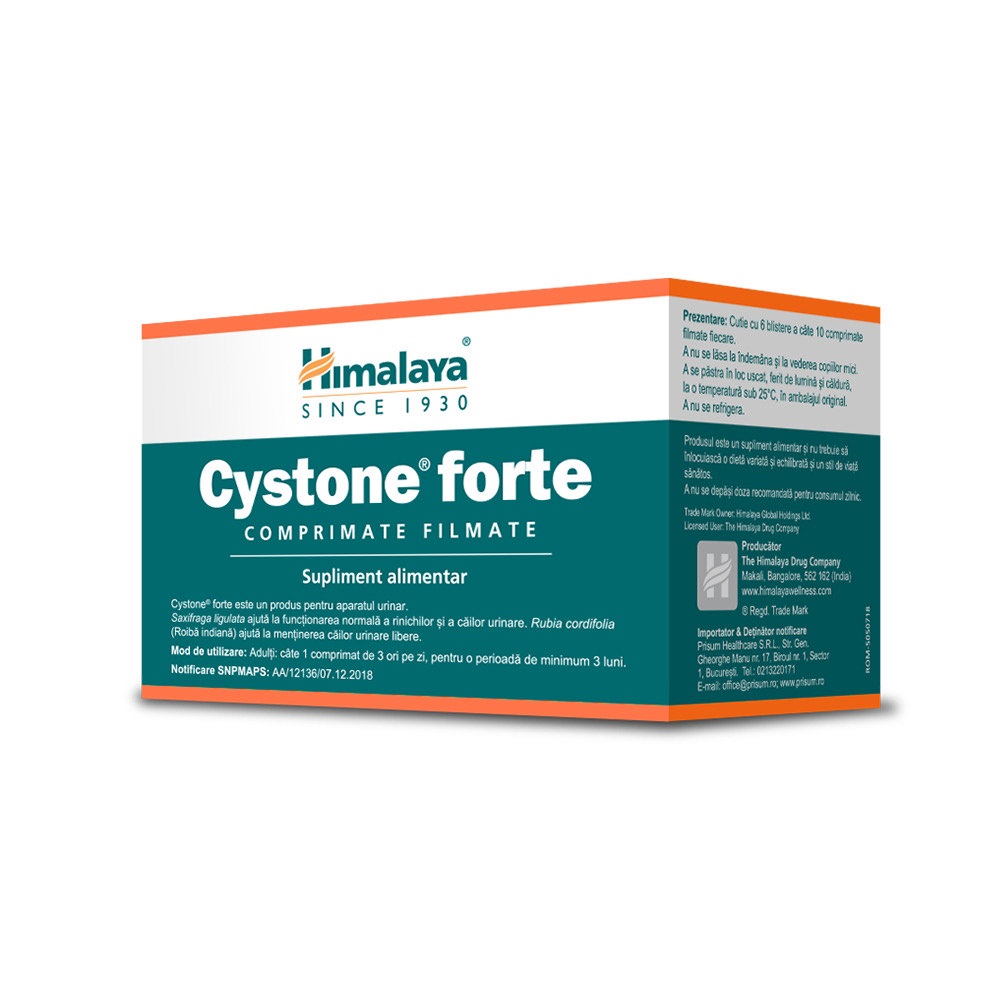 Cystone Forte, 30 comprimate filmate, Himalaya