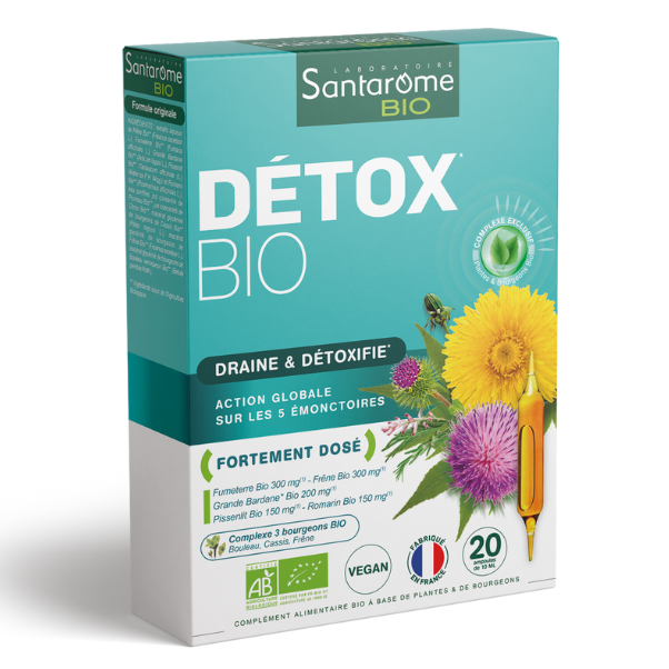 Detox Bio, 20 fiole x 10 ml, Santarome