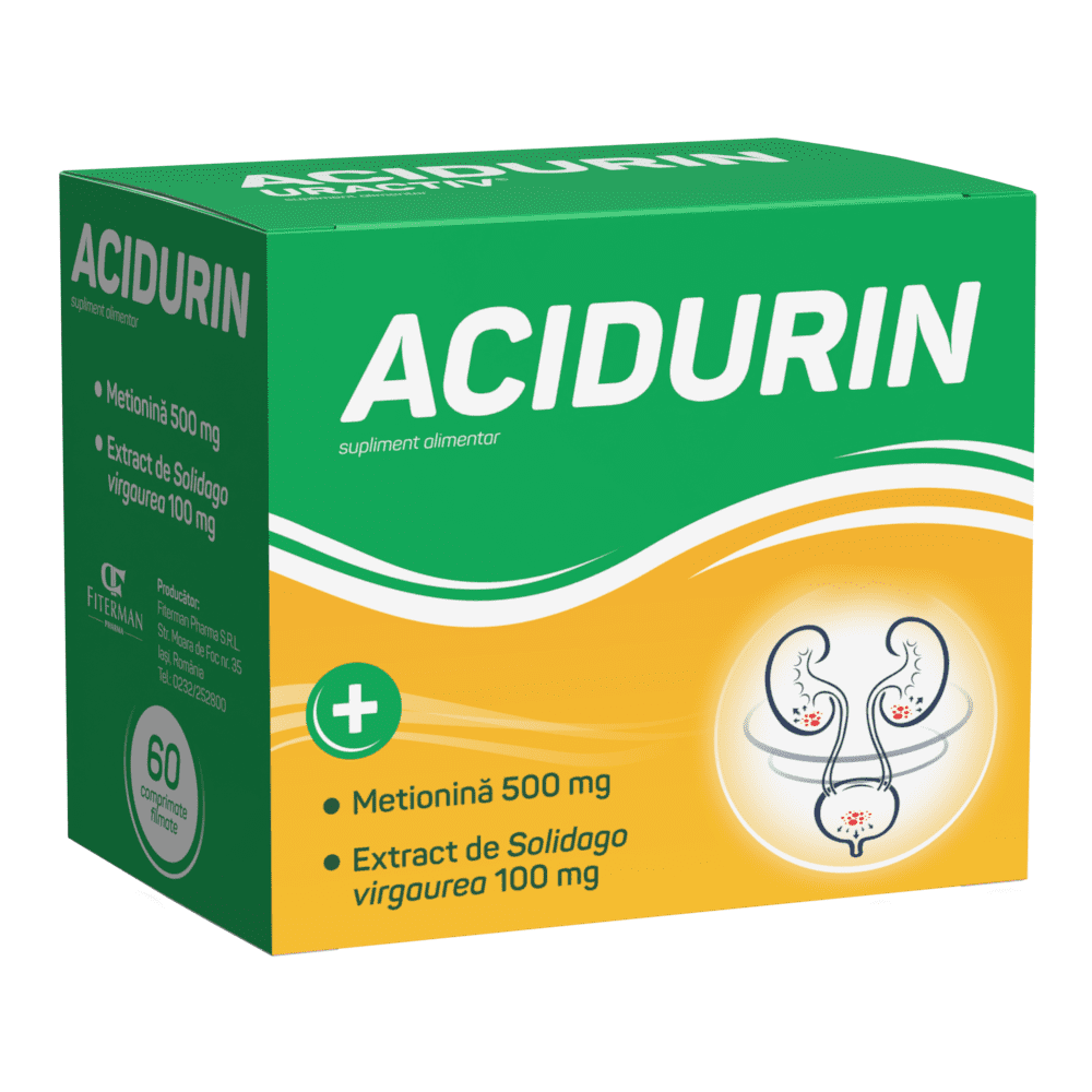 Acidurin, 60 comprimate filmate, Fiterman Pharma