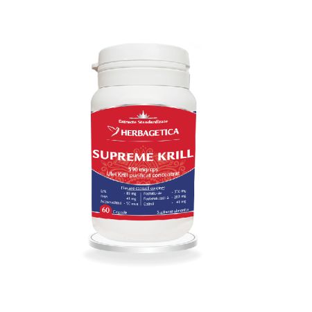 Krill Oil Supreme Omega 3, 60 capsule - Herbagetica