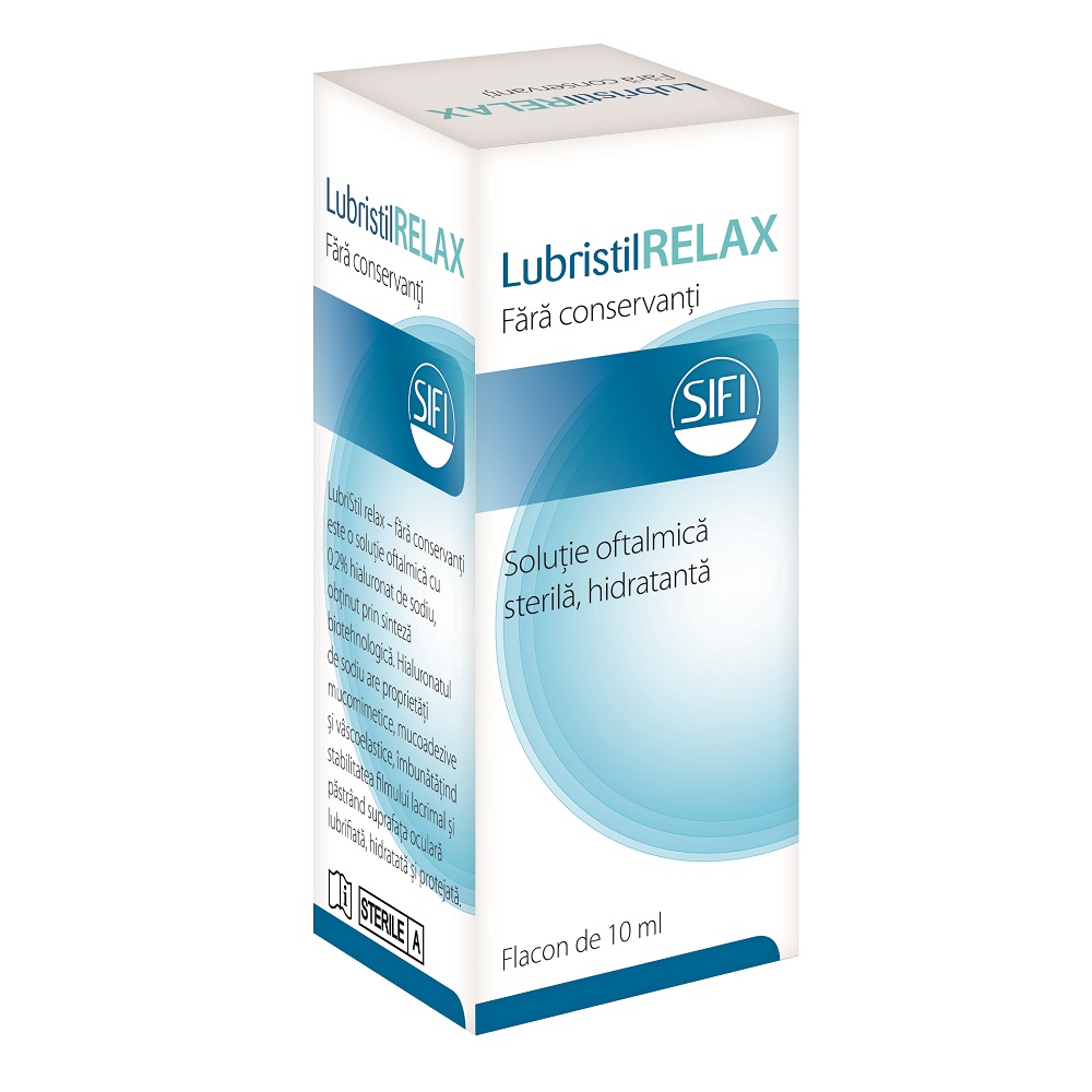 Solutie oftalmica Lubristil Relax, 10 ml, Sifi