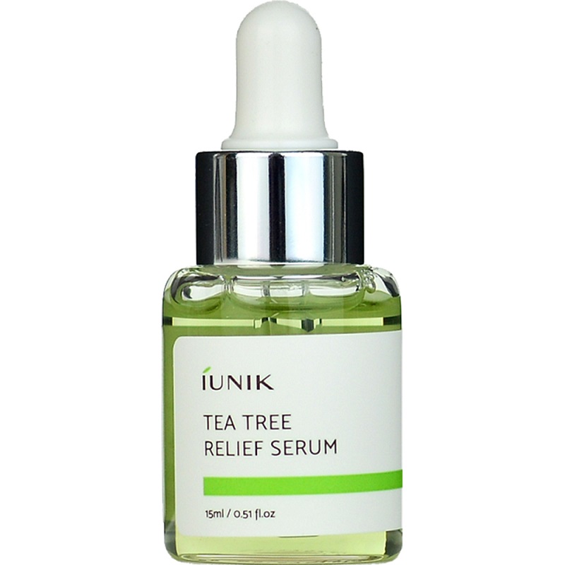 Ser de fata calmant si hidratant Tea Tree Relief, 15 ml, Iunik