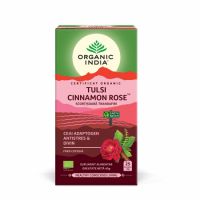 Ceai Adaptogen Tulsi Scorțișoară Ceylon si Trandafir, 25 plicuri, Organic India