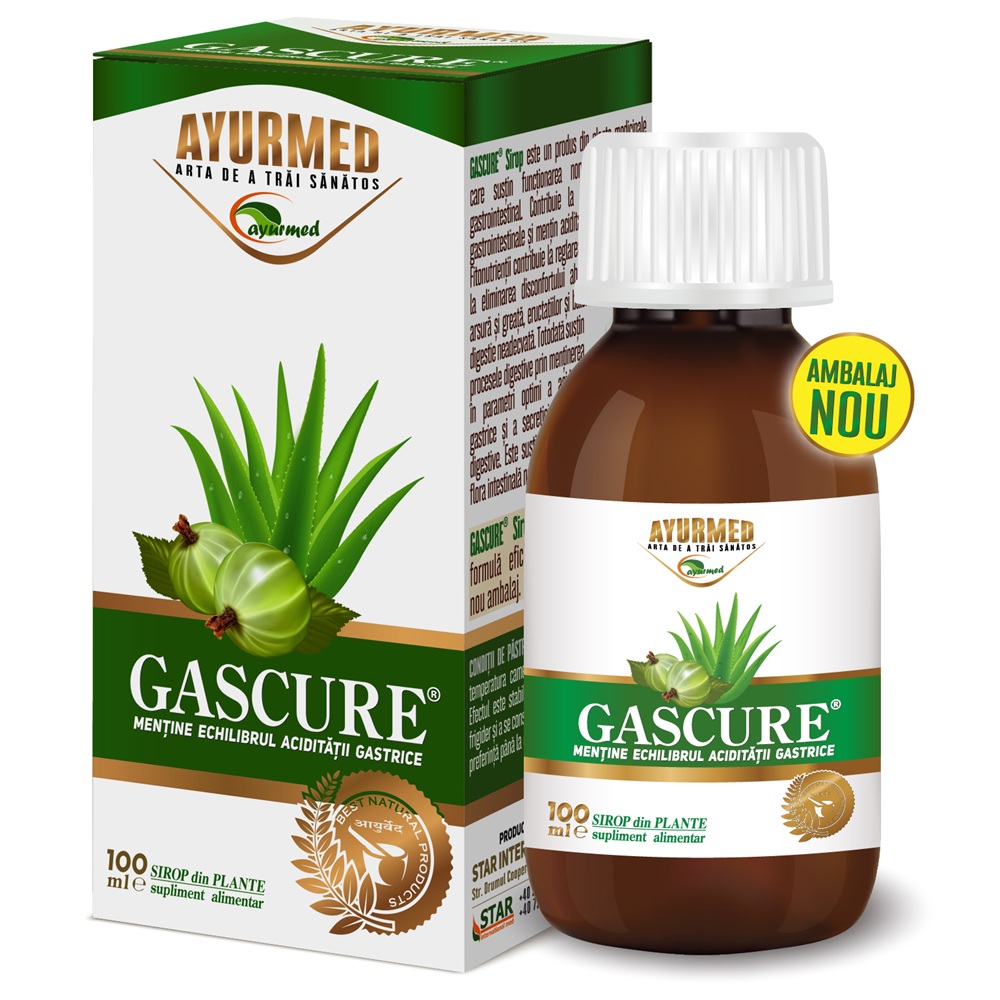 Gascure sirop, 100 ml, Ayurmed