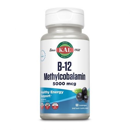 Vitamina B12 Methylcobalamin Kal, 5000 mcg, 60 comprimate - Secom