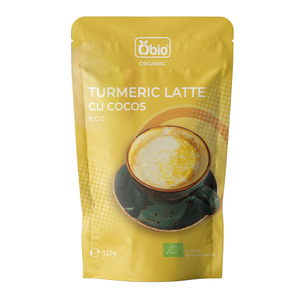 Turmeric Latte Bio cu cocos, 125 g, Obio