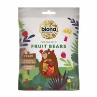 Jeleuri eco mini ursuleti cu fructe, 75 g, Biona