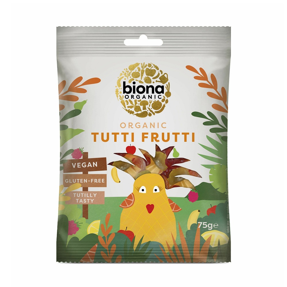 Jeleuri bio Tutti Frutti, 75 g, Biona
