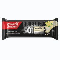 Baton proteic cu vanilie Big Block, 100g, Power system