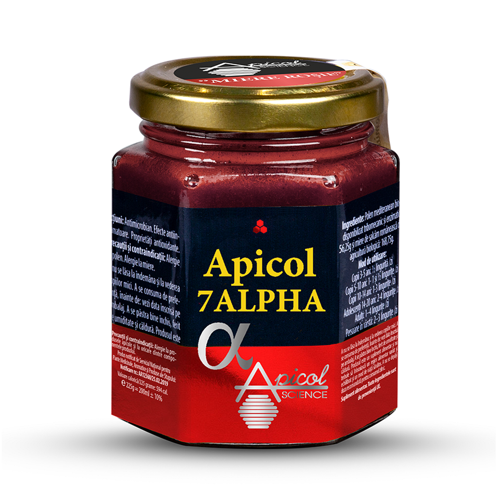 Miere rosie Apicol 7 Alpha ApicolScience, 200 ml, Dvr Pharm