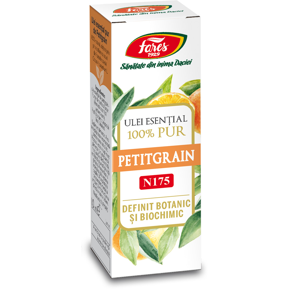 Ulei esential de Petitgrain N175, 10 ml, Fares