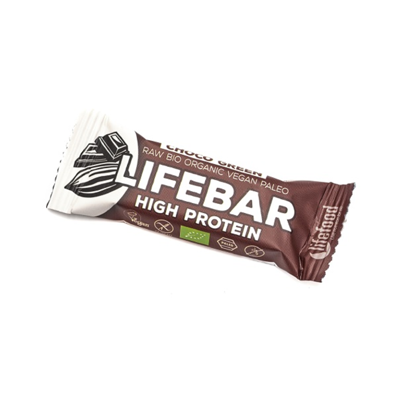 Baton proteic bio cu ciocolata, 47 g, Lifebar