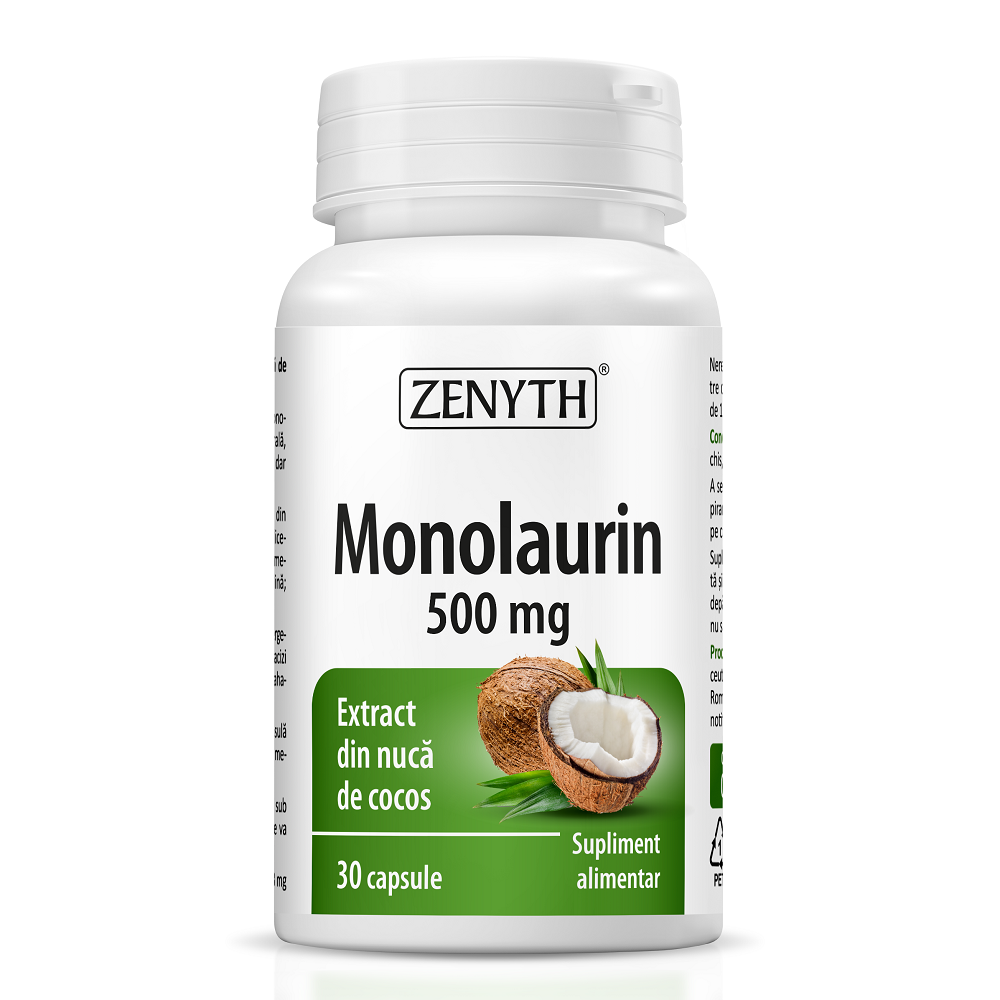 Monolaurin, 500 mg, 30 capsule, Zenyth