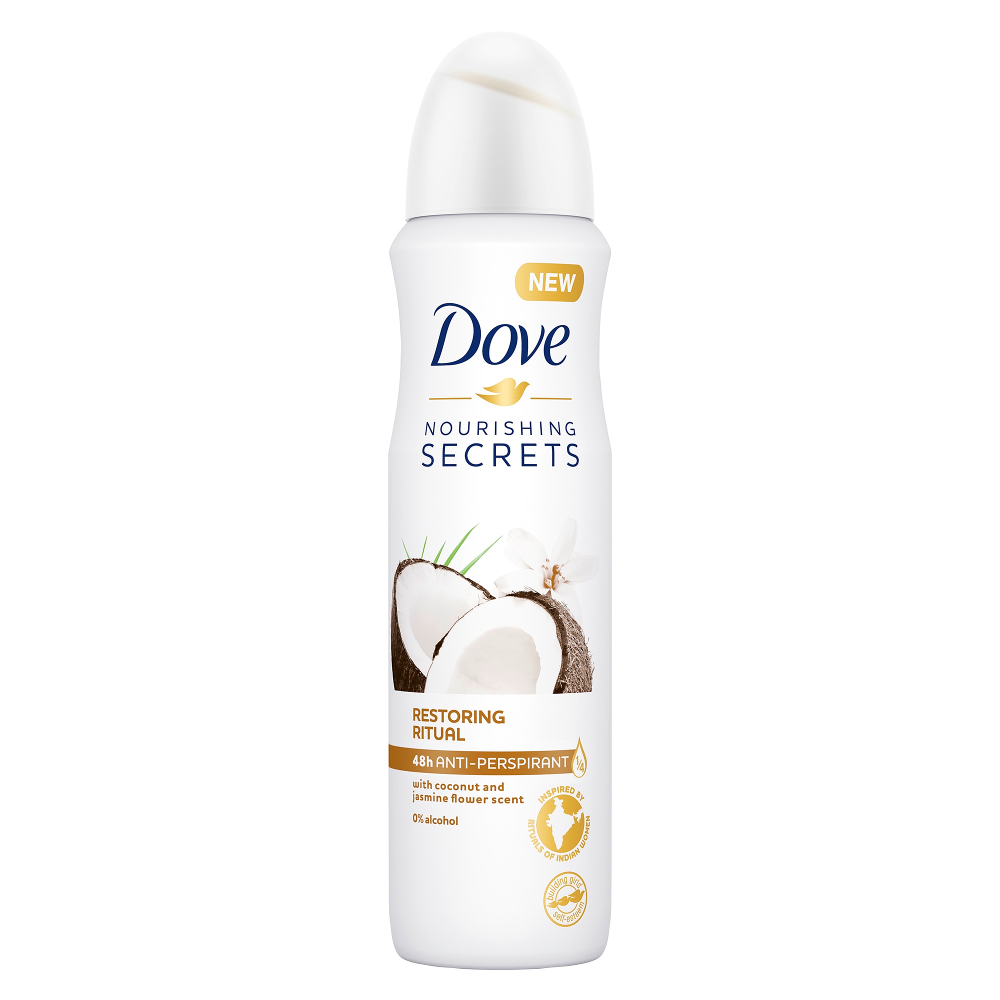 Antiperspirant spray Coconut and Jasmine Flower Nourishing Secrets, 150 ml, Dove
