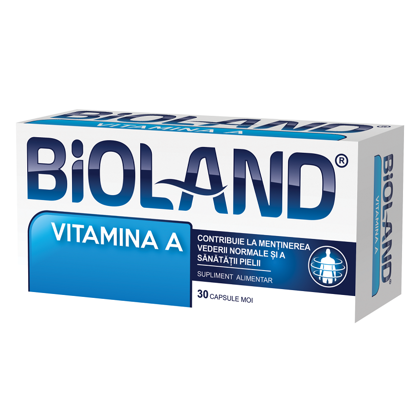 Bioland Vitamina A, 8000UI, 30 capsule moi, Biofarm
