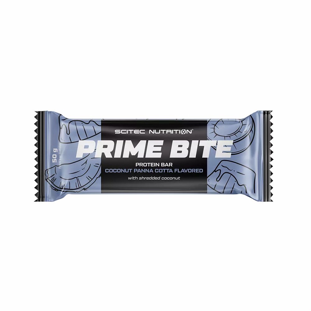 Baton proteic Prime Bite, Coconut Panna Cotta, 50 g, Scitec Nutrition