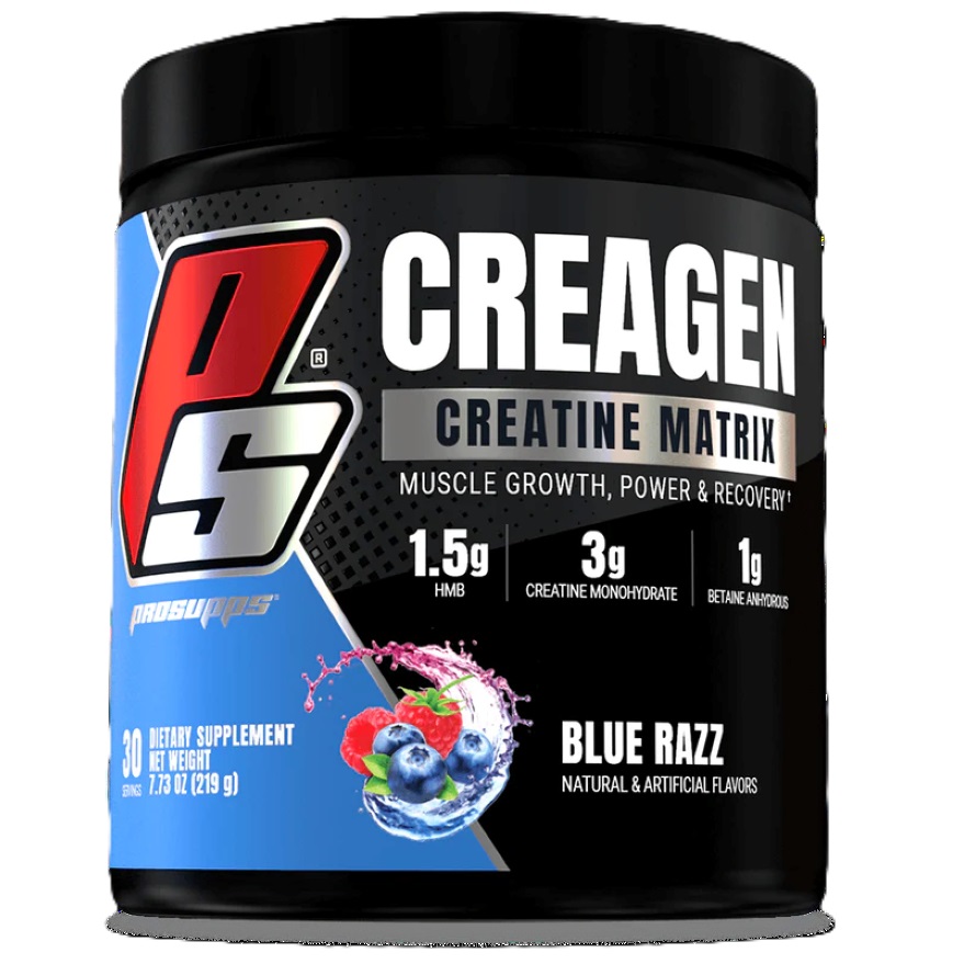 Creatina monohidrata Creagen, Blue Razz, 219 g, Prosupps
