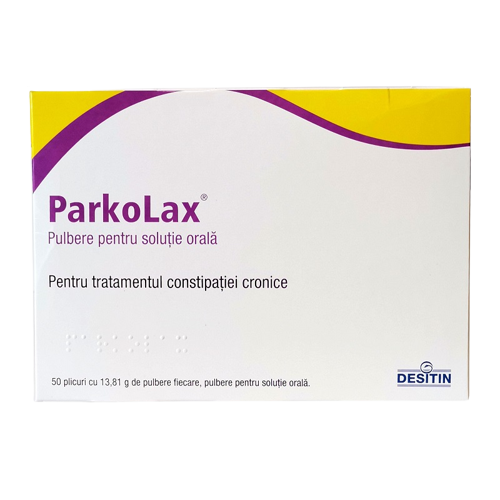 ParkoLax pulbere pentru solutie orala, 50 plicuri, Desitin 542774