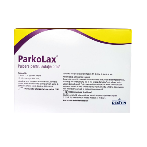 ParkoLax pulbere pentru solutie orala, 50 plicuri, Desitin 542775