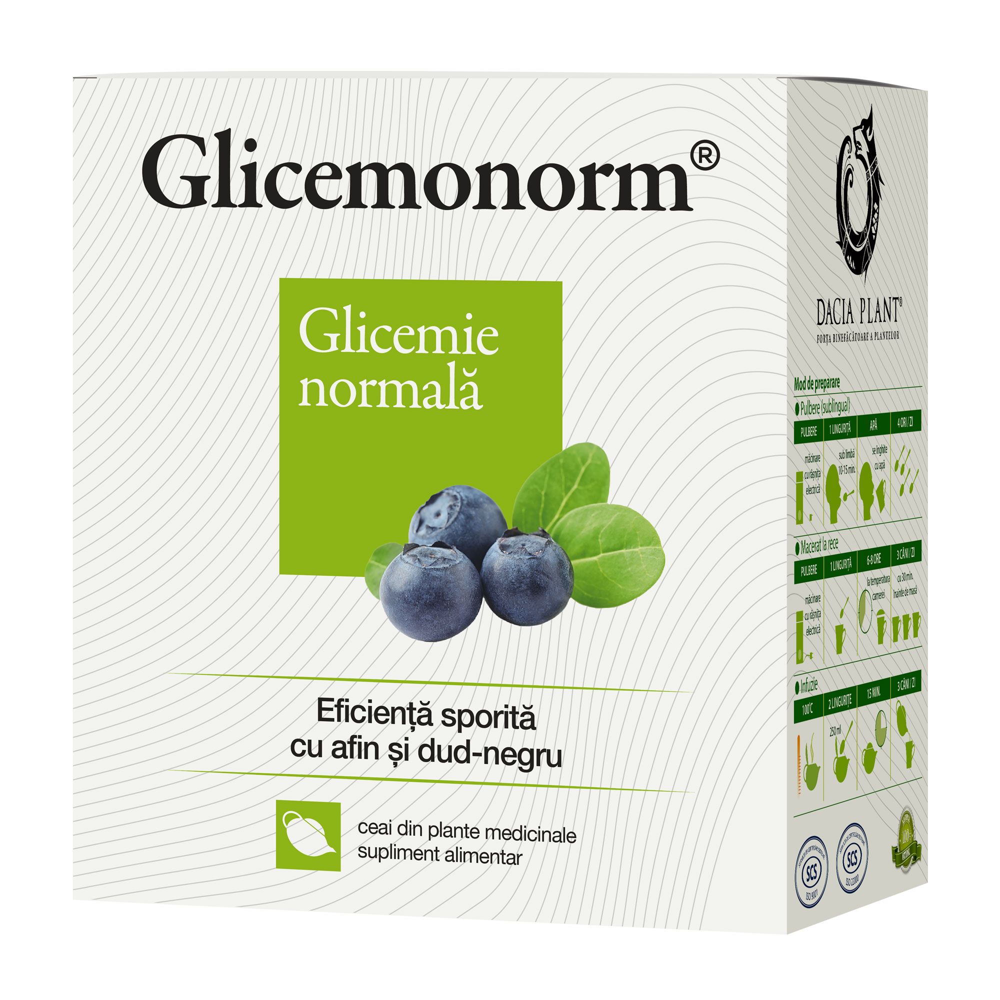 Ceai glicemonorm, 50g, Dacia Plant