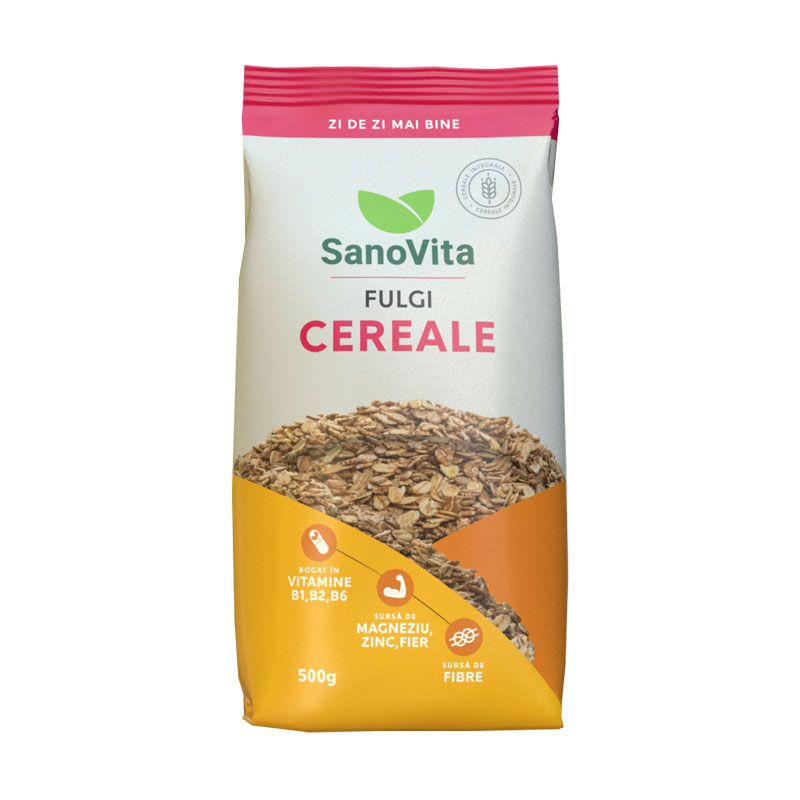 Fulgi de cereale, 500 g, Sanovita