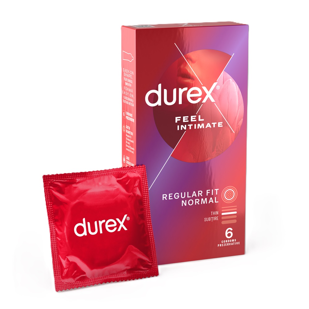 Prezervative Feel Intimate, 6 bucati, Durex
