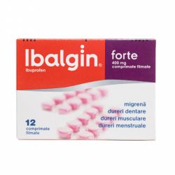 Ibalgin Forte, 400 mg, 12 comprimate filmate, Sanofi
