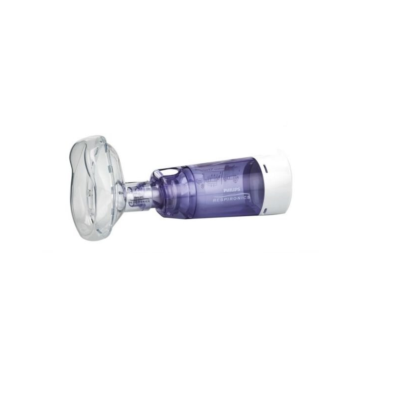 Masca pentru camera de inhalat LiteTouch Respironics Optichamber Diamond, Marimea S, 0-18 luni, 1083785, Philips