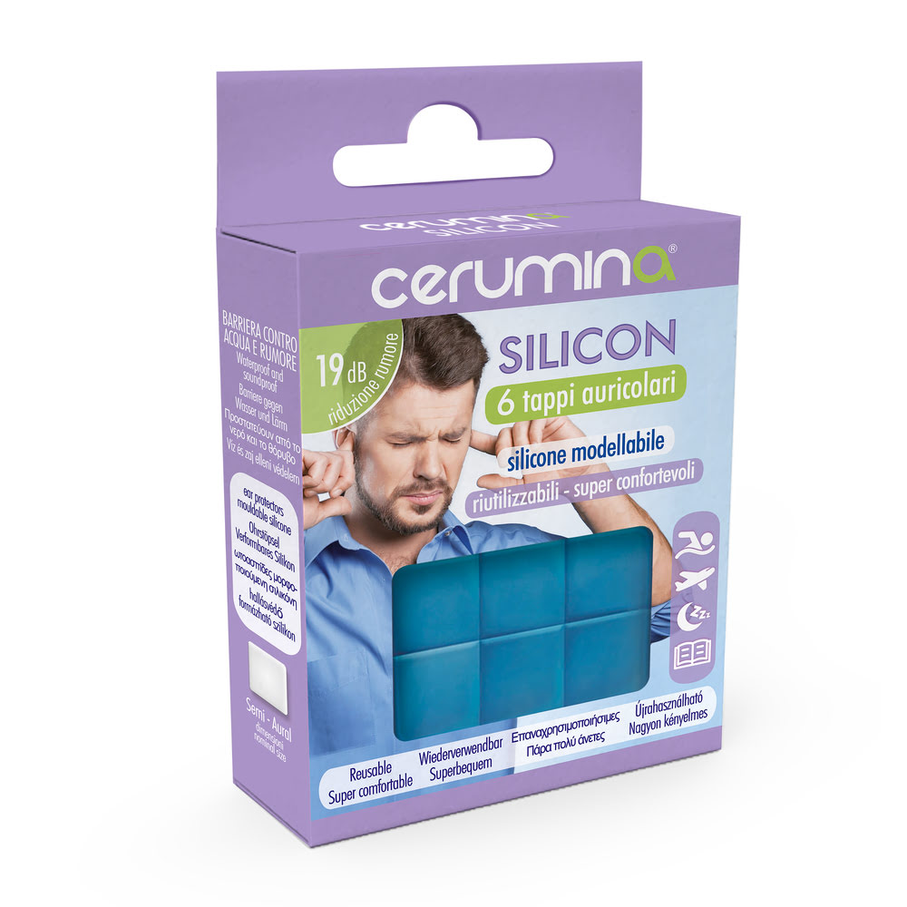 Cerumina SILICON dopuri pentru urechi din silicon modelabil, 6 bucati, Pietrasanta Pharma