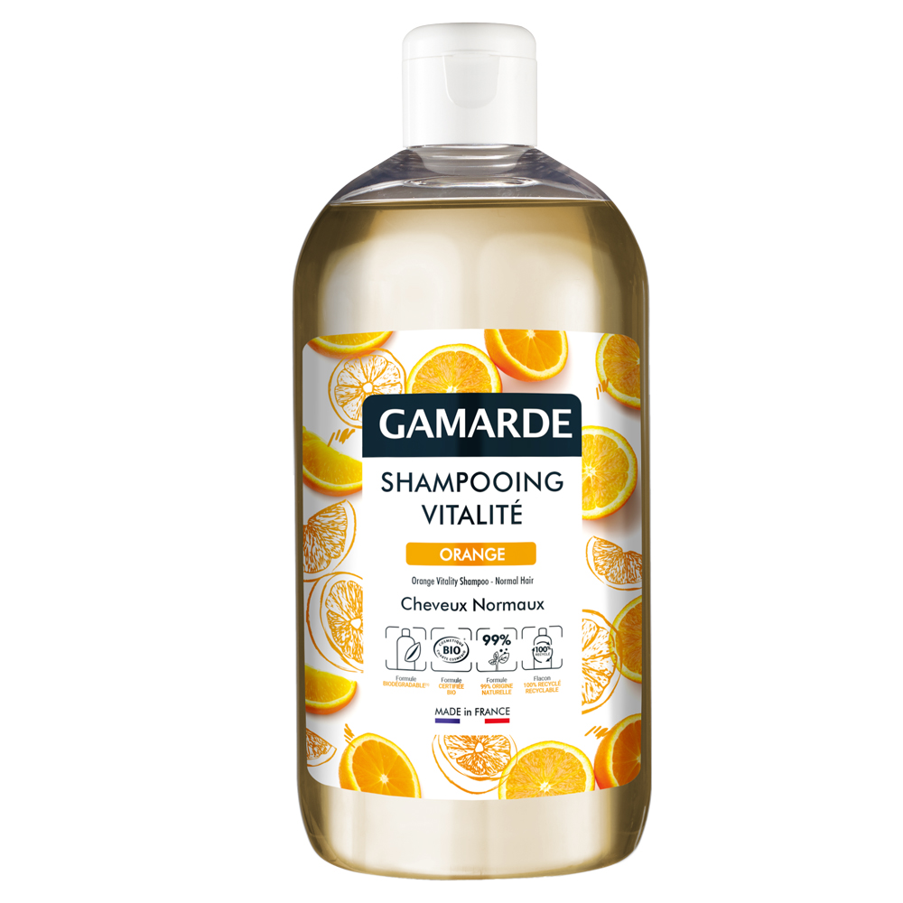 Sampon eco natural revitalizant cu portocale, 500 ml, Gamarde