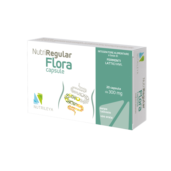 Nutriregular Flora 3, 300 mg, 20 capsule, Nutrileya