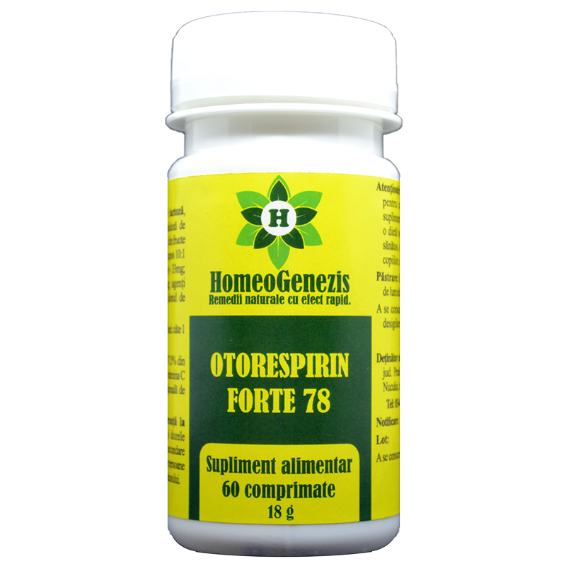 Otorespirin Forte 78, 60 comprimate, Imprint Invent