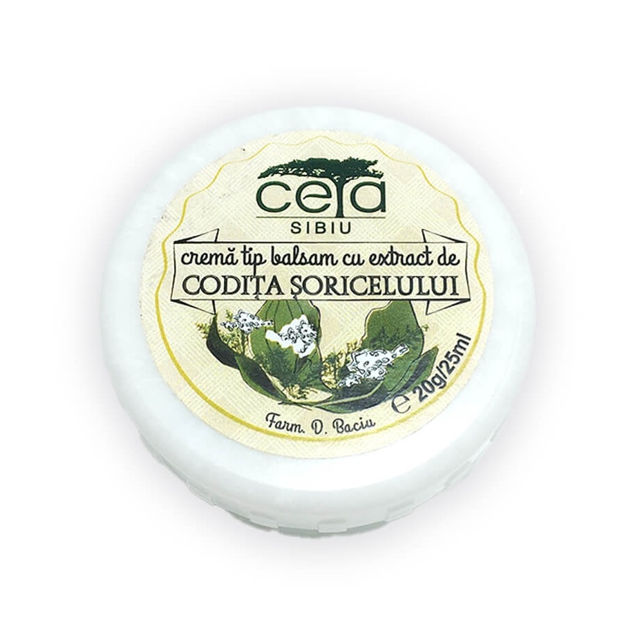 Crema tip balsam cu extract de codita soriceluluiu, 20 g, Ceta Sibiu