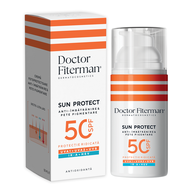 Crema hidratanta cu SPF50 Sun Protect, 50 ml, Doctor Fiterman