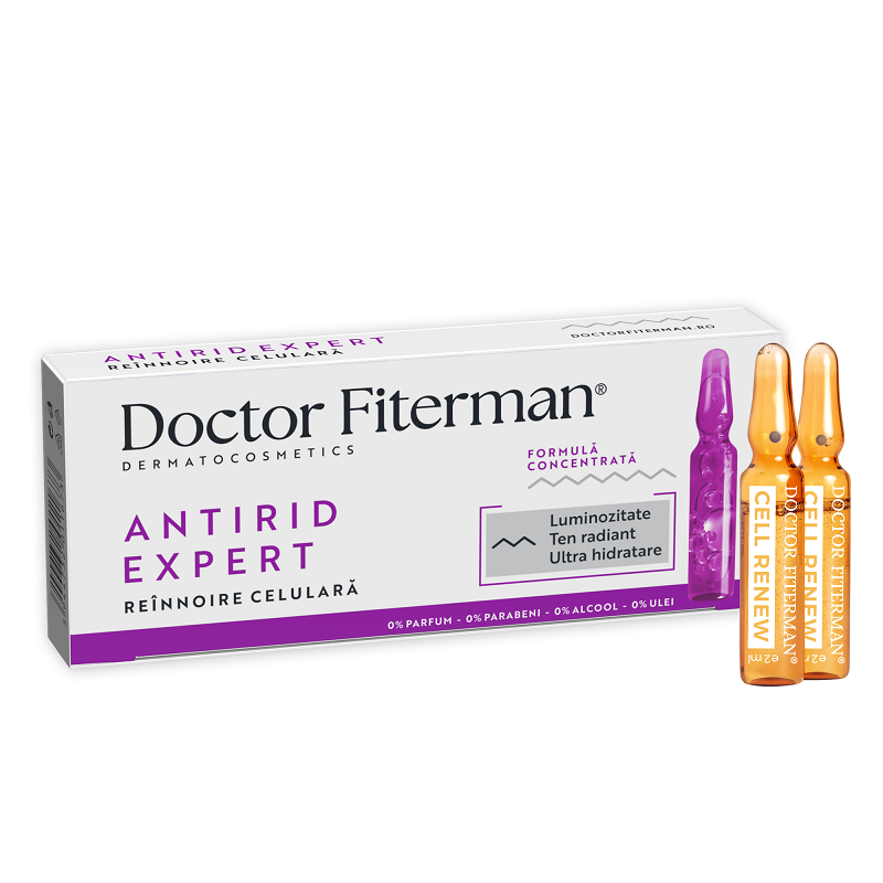 Tratament Antirid Expert, 10 fiole x 2 ml, Doctor Fiterman