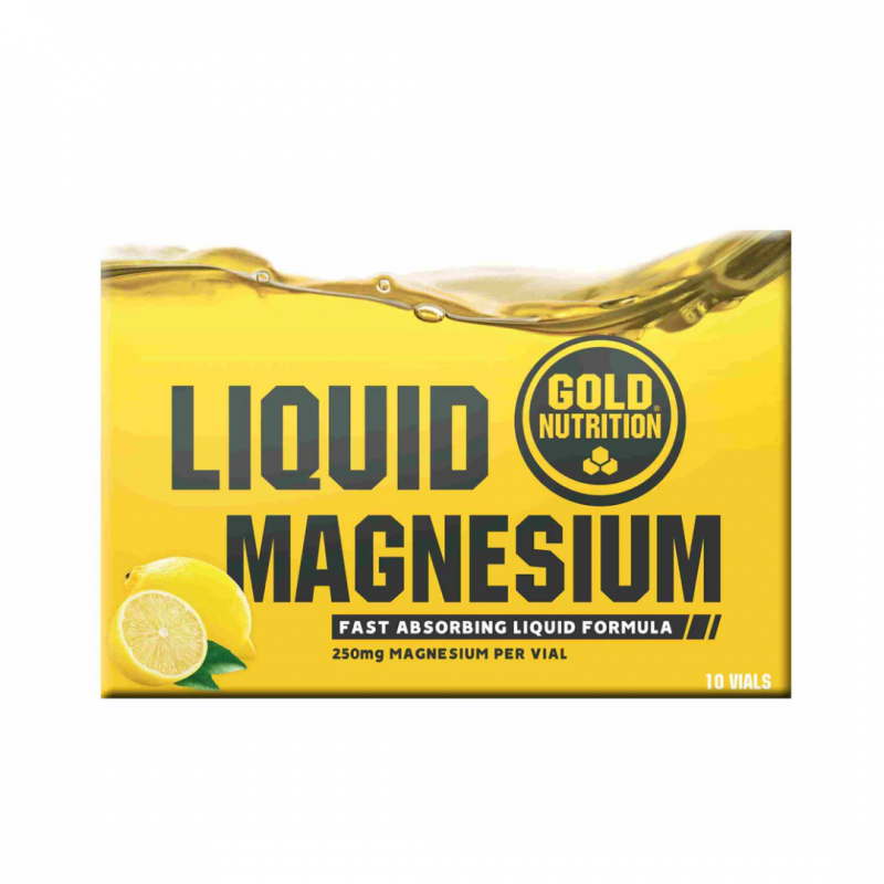 Magneziu lichid, 250 mg, 10 fiole, GoldNutrition
