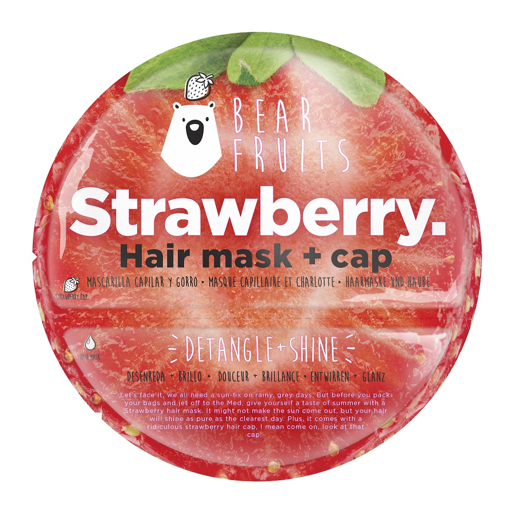 Masca de par Hook Mask Strawberry, 20 ml, Bear Fruits